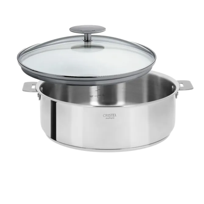 Cristel Casteline Removable sauteerpan met Platine deksel ø 24 cm rvs