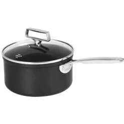 Cristel Castel'Pro Exceliss+ Ultralu sauspan met glasdeksel ø 18 cm aluminium zwart