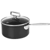 Cristel Castel'Pro Exceliss+ Ultralu sauspan met glasdeksel ø 20 cm aluminium zwart