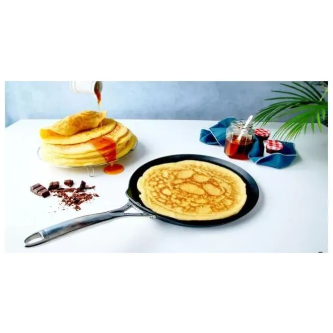 Cristel Castel'Pro Exceliss+ Ultralu crêpepan ø 28 cm aluminium zwart