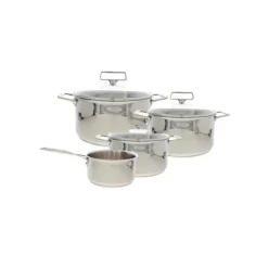 Cristel Castel'Pro Multi pannenset met glasdeksels rvs 4-delig