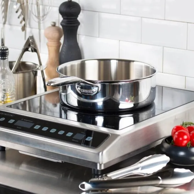 Cristel Castel'Pro Ultraply sauteerpan met glasdeksel ø 24 cm rvs