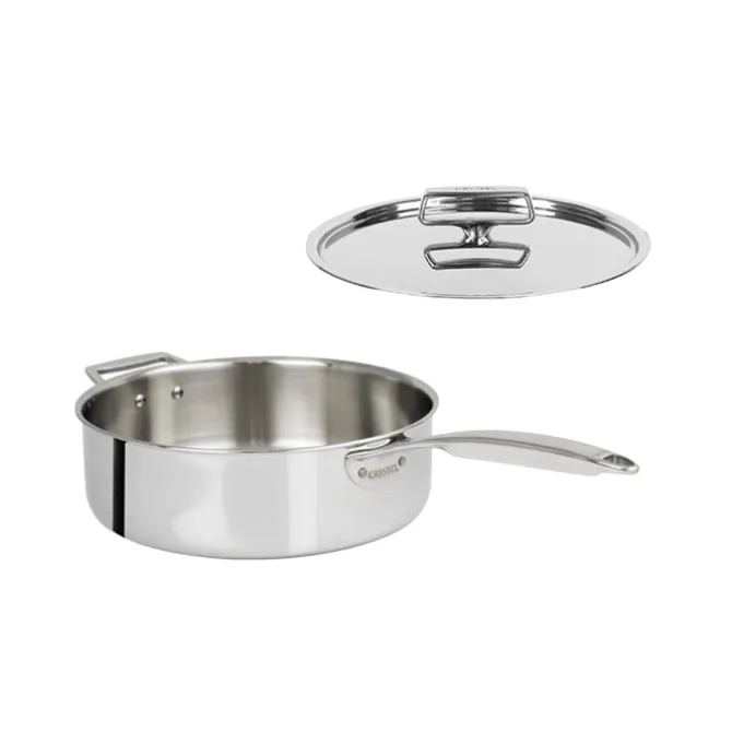 Cristel Castel'Pro Ultraply sauteerpan met rvs deksel ø 28 cm rvs