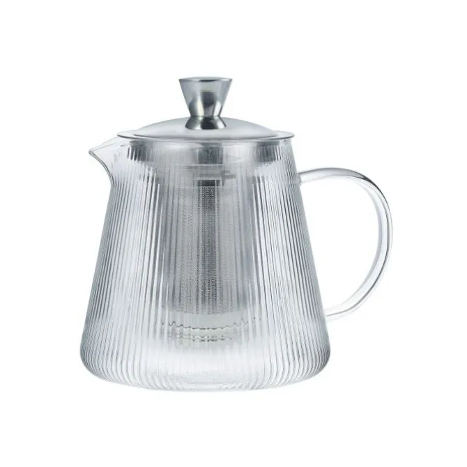Cristel Darjeeling theepot 1,2 liter rvs/glas