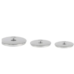 Cristel Graphite dekselset ø 16 + 18 + 20 cm rvs 3-delig
