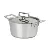Cristel 1826 kookpan met rvs deksel ø 20 cm geborsteld rvs
