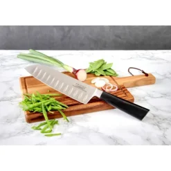 Cristel Marttiini Santoku mes 18 cm messenstaal zwart
