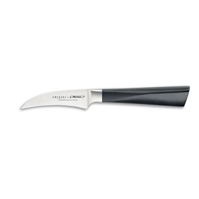Cristel Marttiini tourneermes 7 cm messenstaal zwart