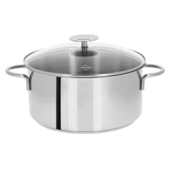 Cristel Mutine Fixed kookpan met glasdeksel ø 24 cm rvs