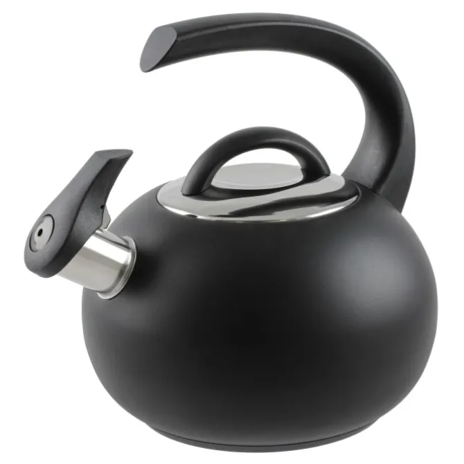 Cristel Neptune fluitketel 1,9 liter rvs zwart