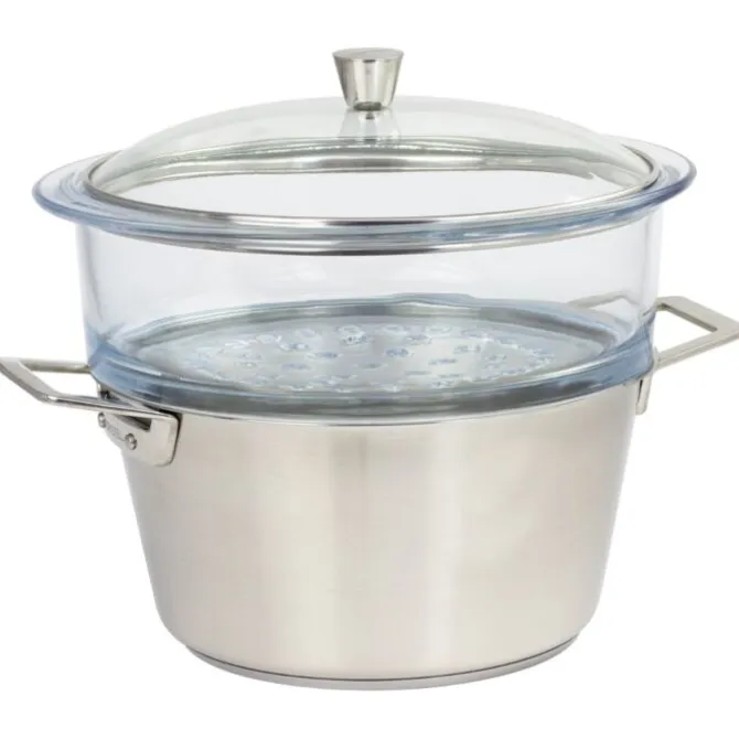 Cristel 1826 stoomset ø 20 cm rvs 3-delig