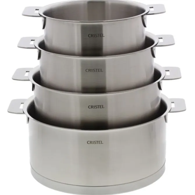 Cristel Strate pannenset rvs 4-delig