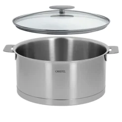 Cristel Strate Removable kookpan met Platine deksel ø 22 cm rvs