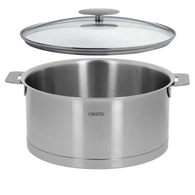 Cristel Strate Removable kookpan met Platine deksel ø 22 cm rvs