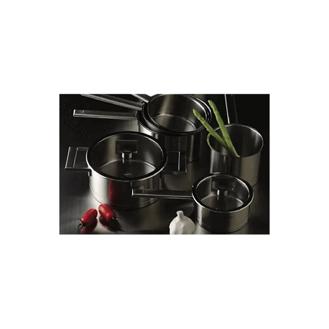 Cristel Strate soeppan met glasdeksel ø 24 cm 9,4 L rvs