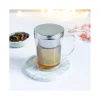 Cristel Verbena dubbelwandig theeglas met filter 0,4 liter