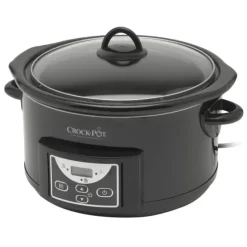 Crock-Pot CR507 digitale slowcooker 4,7 liter metaal zwart