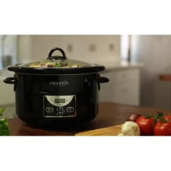 Crock-Pot CR507 digitale slowcooker 4,7 liter metaal zwart