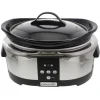 Crock-Pot digitale slowcooker 5,7 liter rvs zwart
