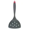 Cuisipro brede spatel met gleuven 28,6 cm kunststof zwart