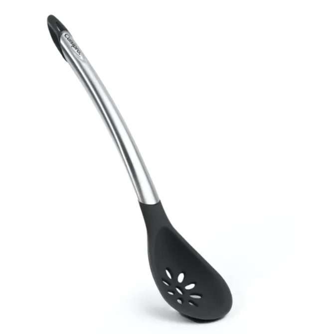 Cuisipro opscheplepel met gaatjes 31 cm silicone zwart