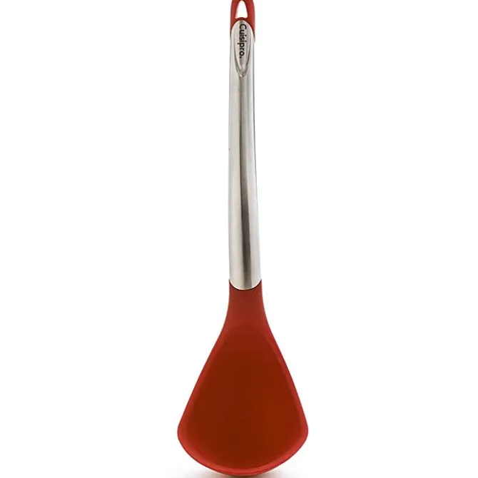 Cuisipro soep- of sauslepel 31 cm silicone rood
