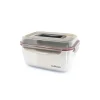 Cuitisan foodcontainer rechthoekig met handgreep 3600 ml rvs