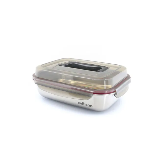 Cuitisan foodcontainer rechthoekig 1800 ml rvs