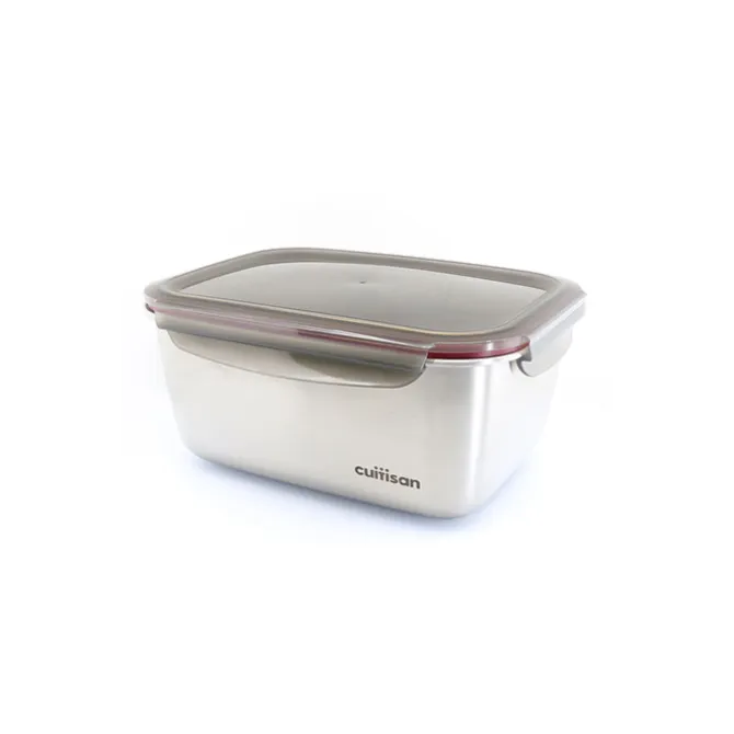 Cuitisan foodcontainer rechthoekig 3600 ml rvs