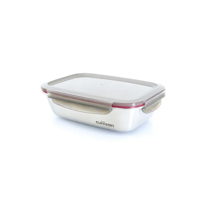 Cuitisan foodcontainer rechthoekig 1100 ml rvs