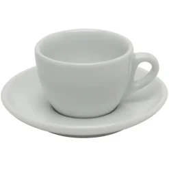 d'Ancap Palermo Competition cappuccinokop en schotel 150 ml ø 8 cm porselein wit