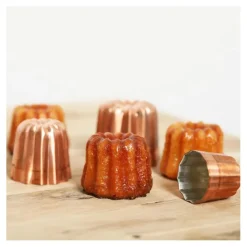De Buyer Cannelé bordelais vorm ø 3,5 cm vertind koper