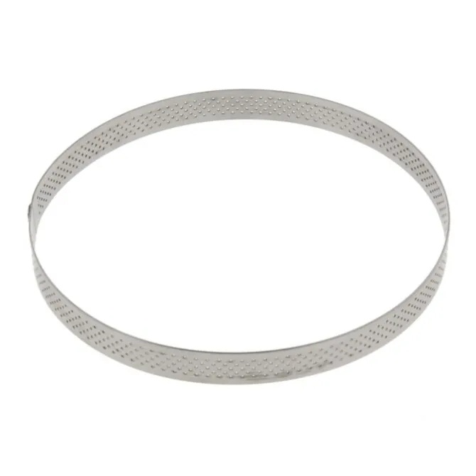 De Buyer geperforeerde taartring ø 18,5 cm 2 cm hoog rvs