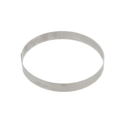 De Buyer geperforeerde taartring ø 15,5 cm 2 cm hoog rvs