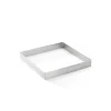 De Buyer geperforeerde taartring vierkant 15 x 15 cm 2 cm hoog rvs