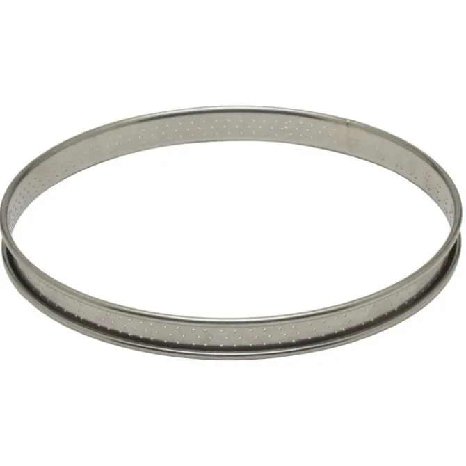 De Buyer geperforeerde taartring ø 22 cm rvs
