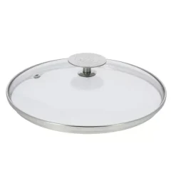 De Buyer glasdeksel met rvs knop voor wok ø 32 cm