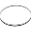 De Buyer lage taartring met rand ø 28 cm 2 cm hoog rvs