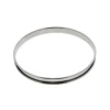De Buyer lage taartring met rand ø 20 cm 2 cm hoog rvs