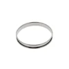 De Buyer lage taartring met rand ø 14 cm 2 cm hoog rvs