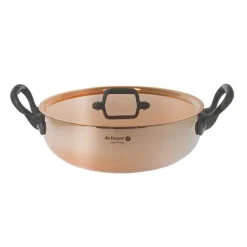 De Buyer Prima Matera Induction sauteerpan met 2 grepen ø 28 cm koper met gietijzeren greep