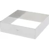 De Buyer taartring vierkant 16 cm rvs