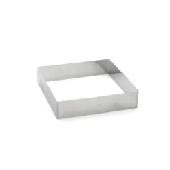 De Buyer taartring vierkant 20 cm rvs