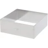 De Buyer taartring vierkant 12 cm rvs