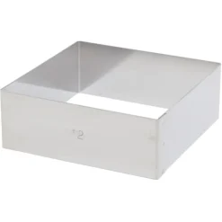 De Buyer taartring vierkant 12 cm rvs