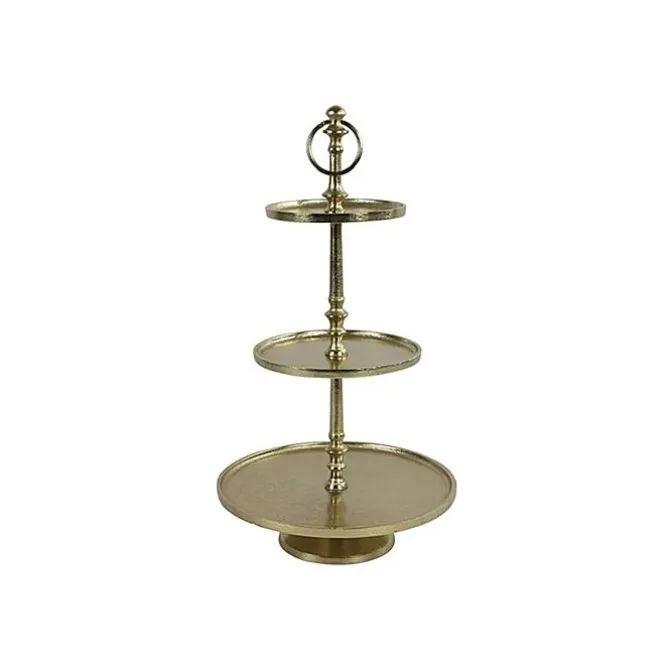 Deco Faya etagère Large h 49 cm goudkleurig