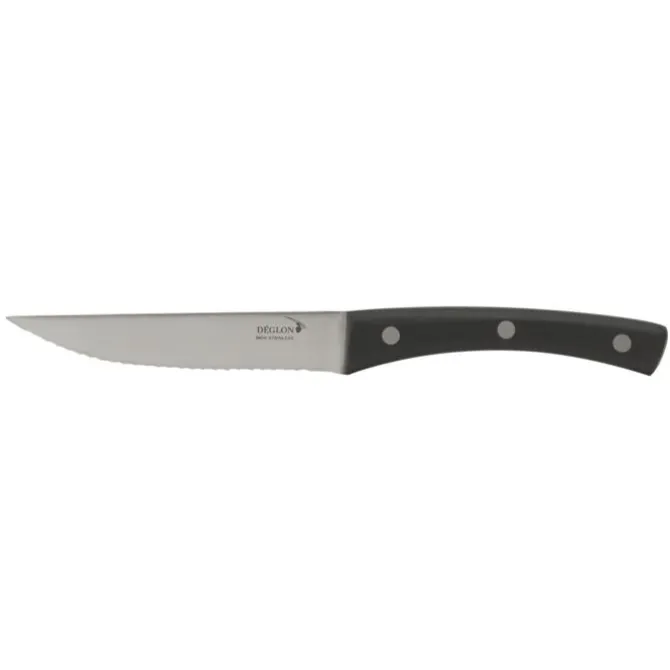 Deglon Brasserie steakmes 11,5 cm rvs zwart