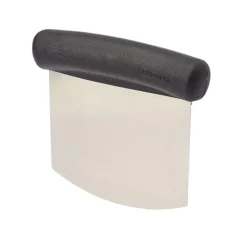 Deglon deegschraper ronde onderkant 11 x 8 cm rvs