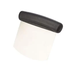 Deglon deegschraper ronde onderkant 11 x 8 cm rvs