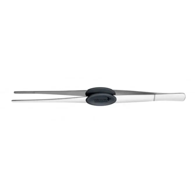 Deglon keukenpincet recht 22 cm rvs